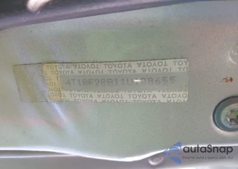 2001 Toyota Avalon Xl/Xls z USA, uszkodzony, nr VIN 4T1BF28B11U188655